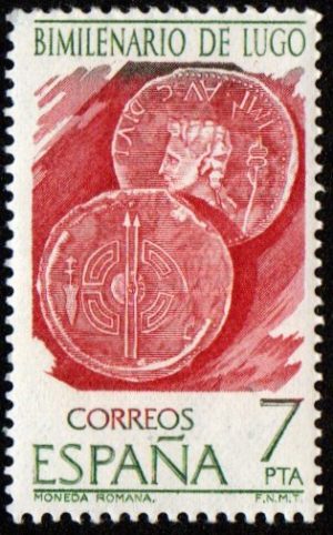 Spain. 1976. The 2000th Anniversary of Lugo. Roman Coins