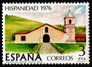 Spain. 1976. Spanish-American History - Costa Rica. Orosi Mission