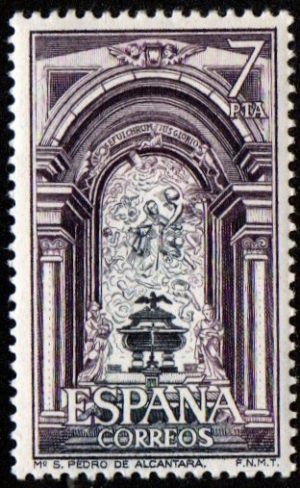 Spain. 1976. Monasteries and Abbeys. Monastery of San Pedro de Alcantara. High Altar