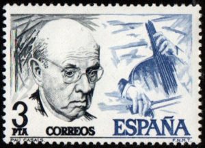 Spain. 1976. Musicians. Pablo Casals and Cello