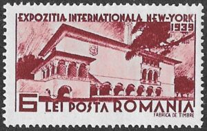 Romania. 1939 New York World Fair- Participation of Romania. 6l. MNH. Cat Mi594