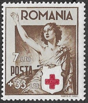 Romania. 1941 Red Cross. 7+33L. MNH. Cat Mi699