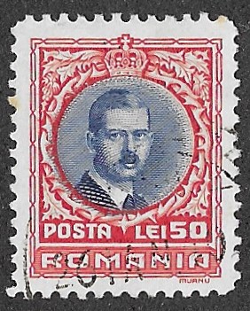 Romania. 1930 King Carol II, 1893-1953. 50L. Cat 395. Cancelled