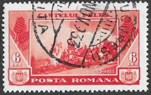 Romania. 1933 The 50th Anniversary of the Royal Summer Residence Peles. 6L. Cancelled. Cat 471