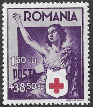 Romania. 1941 Red Cross. 1+25L. MH. Cat Mi696