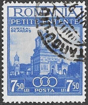 Romania. 1937. The Little Entente (Romania, Czechoslovakia, Yugoslavia). 7.50L. Cancelled. Cat 467