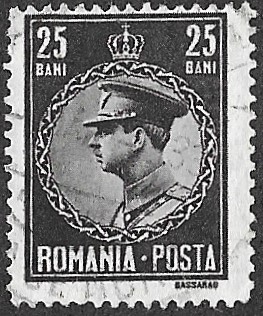 Romania. 1930 King Carol II, 1893-1953. 25B. Cat 383. Cancelled