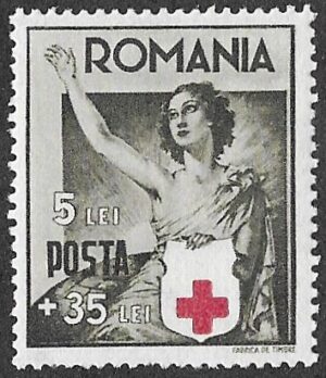 Romania. 1941 Red Cross. 5+35L. MH. Cat Mi698