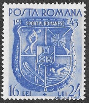 Romania. 1943 Sport Week. 16+24L. MNH. Cat Mi775