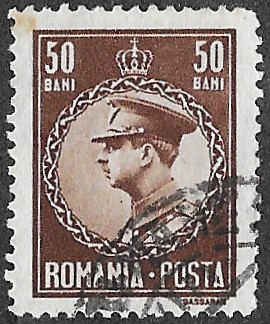 Romania. 1930 King Carol II, 1893-1953. 50B. Cat 384. Cancelled