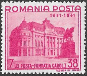 Romania. 1941 The 50th Anniversary of the Carol I Foundation. 7+38L. MH. Cat Mi688