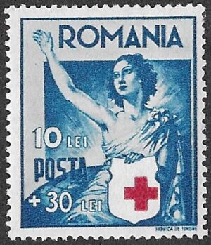 Romania. 1941 Red Cross. 10+30L. MNH. Cat Mi700