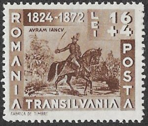 Romania. 1943 Avram Iancu, 1824-1872. 16+4L. MNH. Cat Mi756