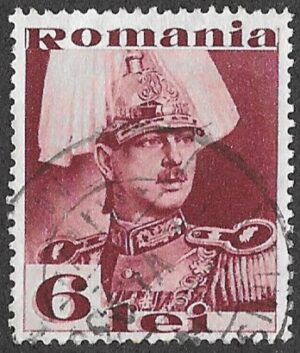 Romania. 1934 King Carol II, 1893-1953. 6L. Cancelled. Cat 484