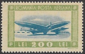 Romania. 1946 Airmail - Airplanes. 200L. MH. Cat Mi998