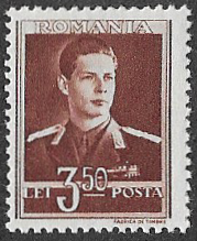 Romania. 1944 -1945 King Michael I. 3.50L. MNH. Cat Mi802