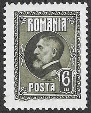 Romania. 1926 The 60th Anniversary of the Birth of King Ferdinand I. 6L. MNH. Cat Mi300