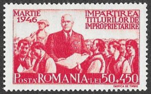 Romania. 1946 Agrarian Reform. 50 + 450L. MNH. Cat Mi975