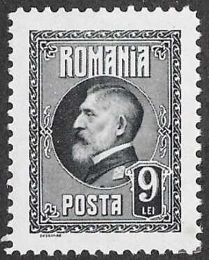 Romania. 1926 The 60th Anniversary of the Birth of King Ferdinand I. 9L. MNH. Cat Mi301