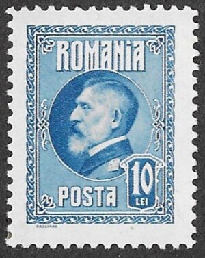 Romania. 1926 The 60th Anniversary of the Birth of King Ferdinand I. 10L. MNH. Cat Mi302