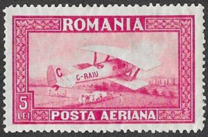 Romania. 1928 Airmail. 5L. MH. Cat Mi338Y