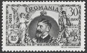 Romania. 1927 The 50th Anniversary of Independence. 30B. MNH. Cat Mi309