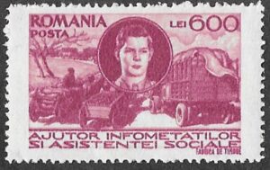 Romania. 1947 Social Assistance Funds. 600L. MNH. Cat Mi1020