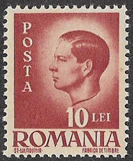 Romania. 1946 -1947 King Michael I. 10L. MNH. Cat Mi936