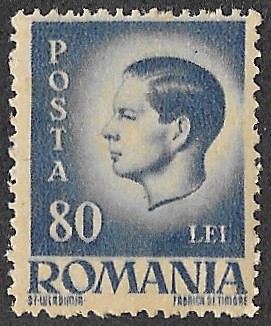 Romania. 1946 -1947 King Michael I. 80L. MH. Cat Mi949