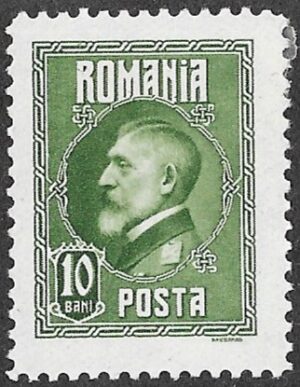 Romania. 1926 The 60th Anniversary of the Birth of King Ferdinand I. 10B. MLH. Cat Mi293