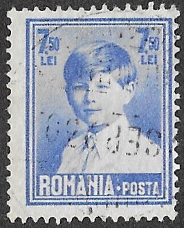 Romania. 1928 King Mihai. 7.50L. Cancelled. Cat Mi327