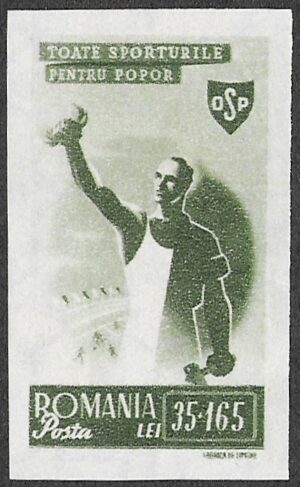 Romania. 1945 Sports. Worker´s sport. 35+165L. MNH. Cat Mi883