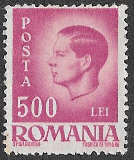 Romania. 1946 -1947 King Michael I. 500L. MH. Cat Mi963