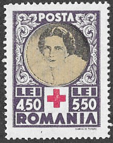 Romania. 1945 Red Cross. 4.50+5.50L. MNH. Cat Mi840