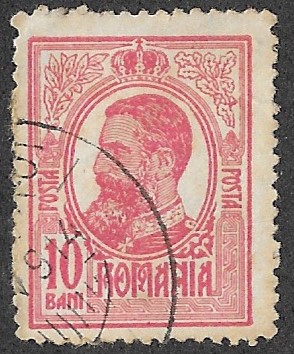 Romania. 1909 -1914 King Karl I. 10B. Cancelled. Cat Mi223