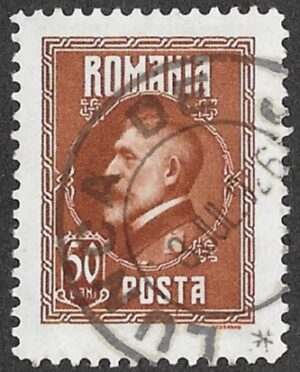 Romania. 1926 The 60th Anniversary of the Birth of King Ferdinand I. 50B. Cancelled. Cat Mi295