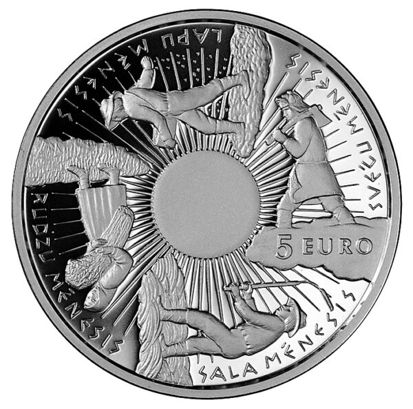 Latvia. 2014. 5 Euro. Proof. Silver (.925). 22g. KM 163. Rar. ind. 74