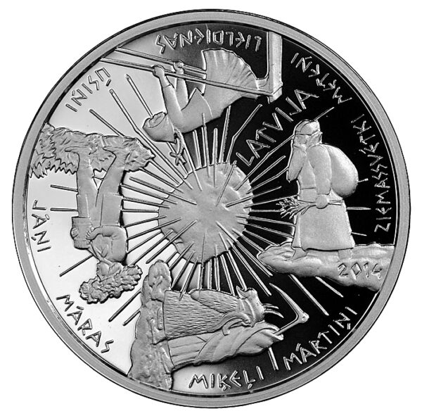 Latvia. 2014. 5 Euro. Proof. Silver (.925). 22g. KM 163. Rar. ind. 74