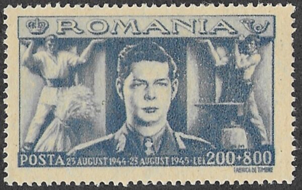 Romania. 1945 Peasant Front. 200 + 800L. MNH. Cat Mi899