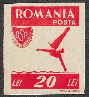 Romania. 1946 Sports. 20L. MH. Cat Mi1001B