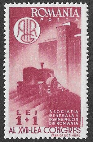 Romania. 1947 Congress of The General Association of Engineers in Romania. 1+1L. MNH. Cat Mi1078