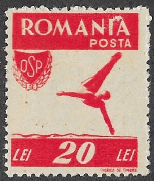 Romania. 1946 Sports. 20L. MNH. Cat Mi1001A