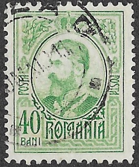 Romania. 1908 King Karl I. 40B. Cancelled. Cat Mi216