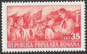 Romania. 1951 The Second Anniversary of Young Pioneers. 35L. MH. Cat Mi1261