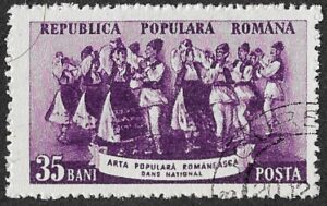 Romania. 1953 Romanian Folk Art. 35B. Cancelled. Cat Mi1432