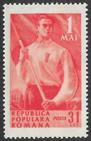 Romania. 1950 The 60th Anniversary of the Labour Day. 31.L. MNH. Cat Mi1209