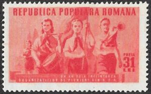 Romania. 1950 Young Pioneers. 31L. MNH. Cat Mi1228