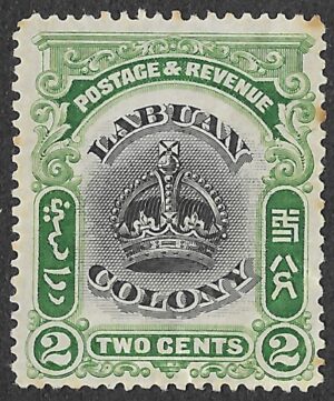 Labuan. 1902-1903 Crown. 2c. MH. SG118