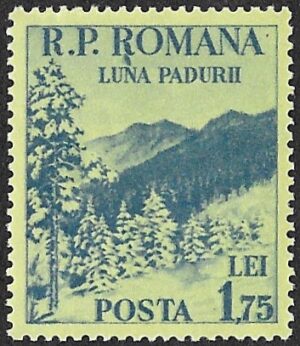 Romania. 1954 Month of the Forests1954 Month of the Forests. 1.75L. MNH. Cat Mi1466