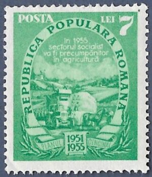 Romania. 1951 -1952 Five Year Plan. 7L. MH. Cat Mi1282